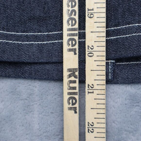 Clio Jacket Womens 16 Black Long Sleeve Button Up Collared Short Denim - Picture 7 of 16